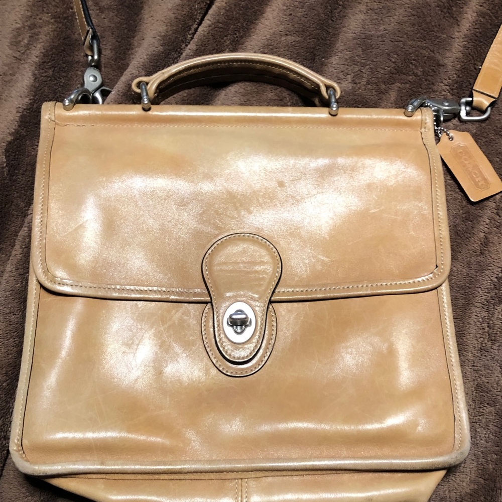 Coach Beige Leather Handbag
